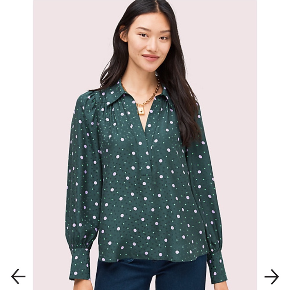 Kate Spade Pop Dots Blouse